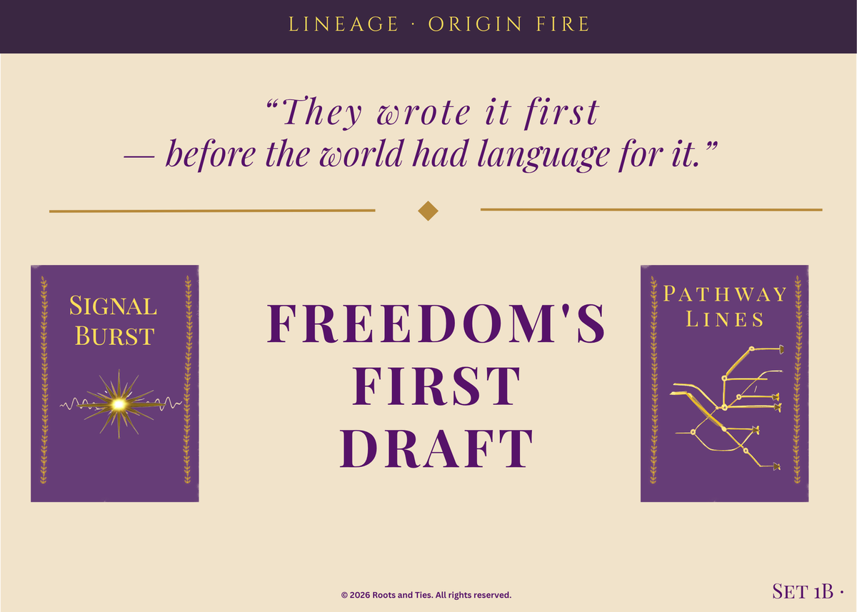 Freedom's First Draft — Lineage title card
