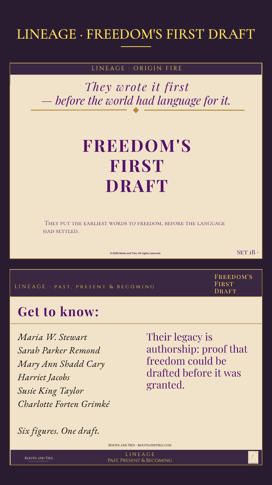 Freedom's First Draft Series Card — Digital Postcard | Lineage