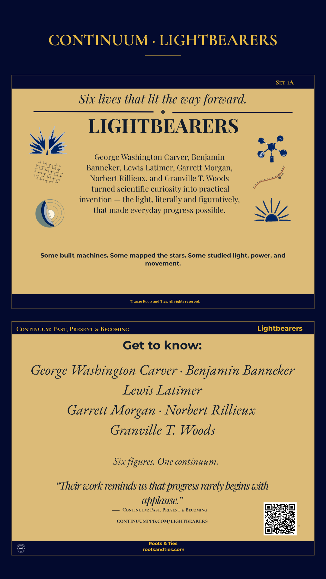 Lightbearers series card — phone version