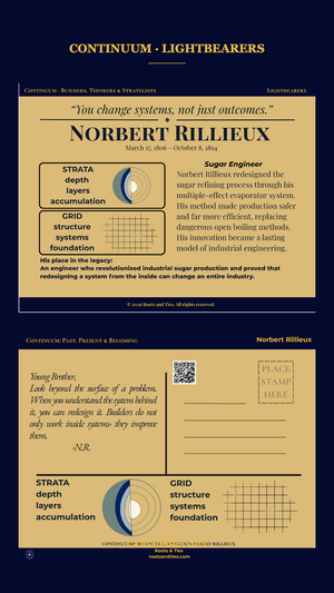 Norbert Rillieux digital postcard — phone version
