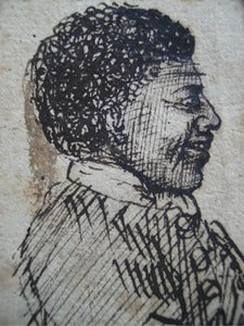 Sketch portrait of Anton Wilhelm Amo