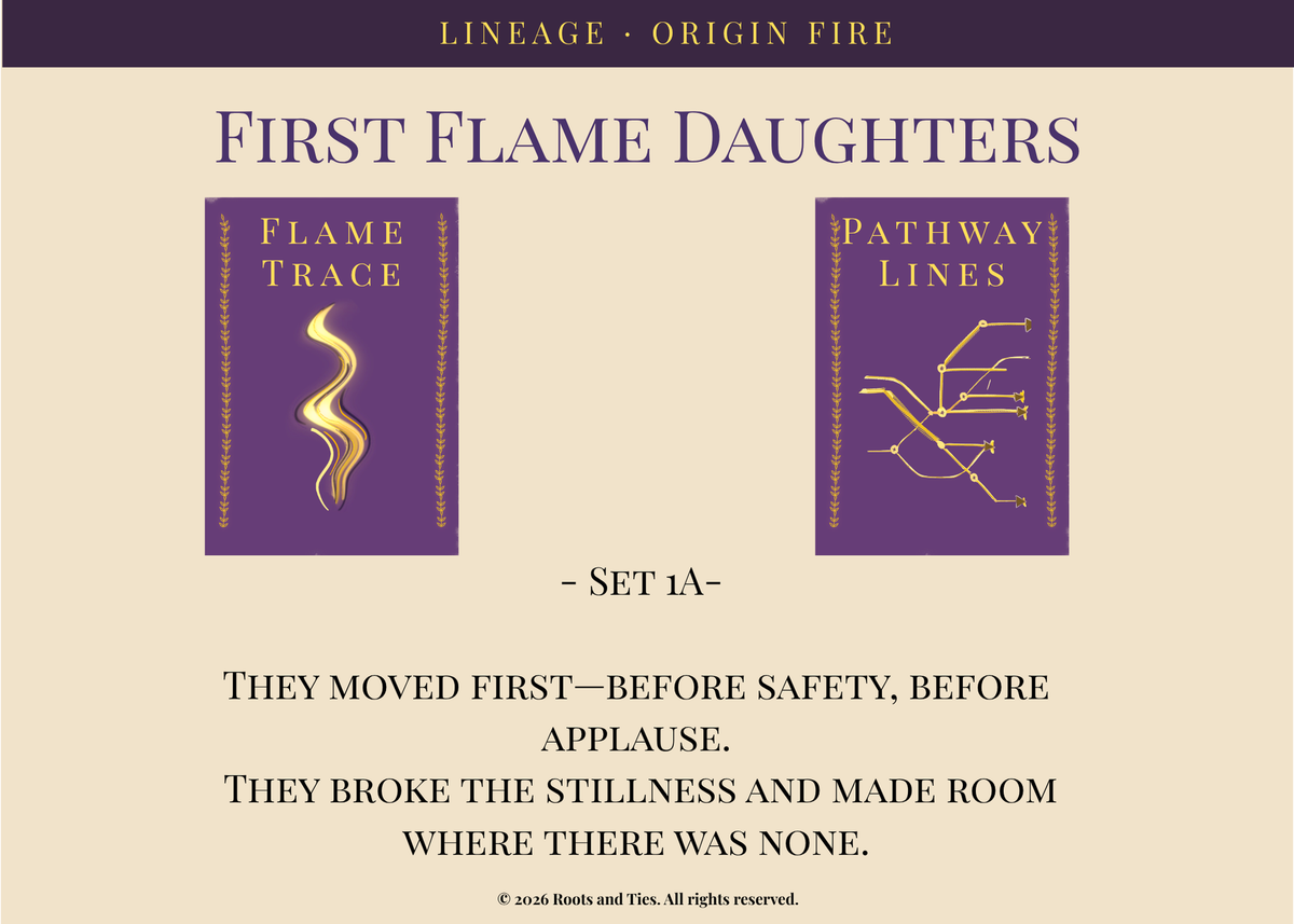 First Flame Daughters — Lineage title card