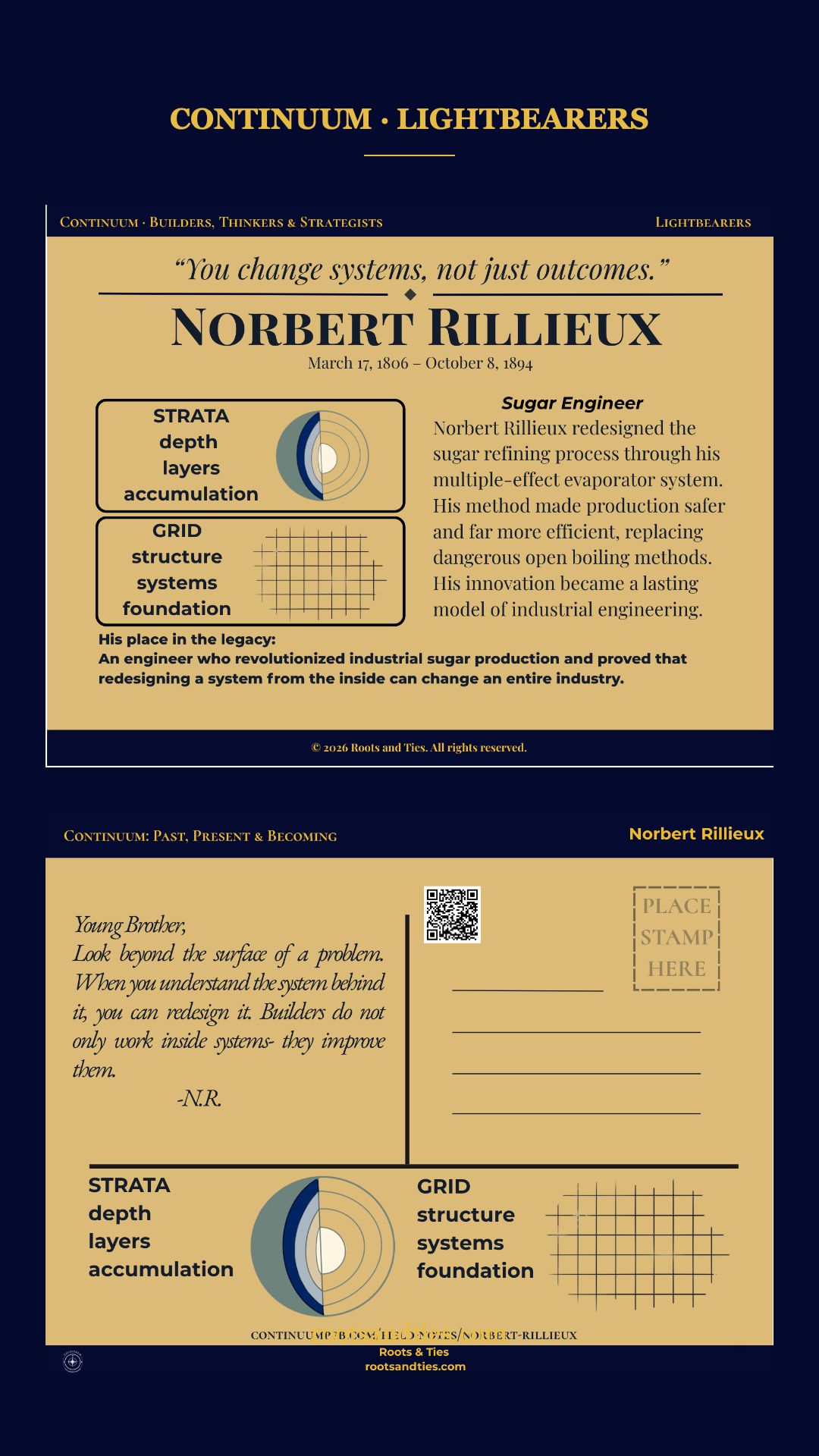 Norbert Rillieux digital postcard — phone version